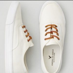 American Eagle Outfitters White Canvas Shoes