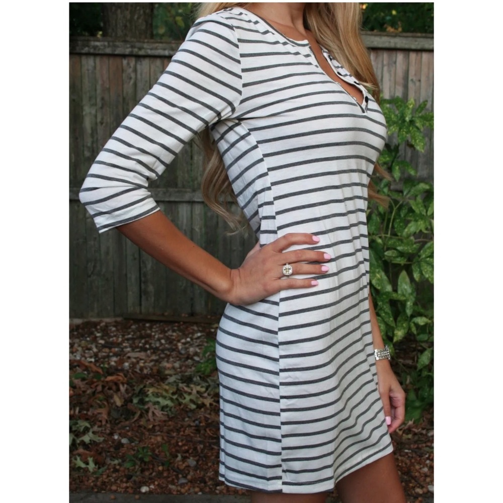 Stripe Button Down Dress