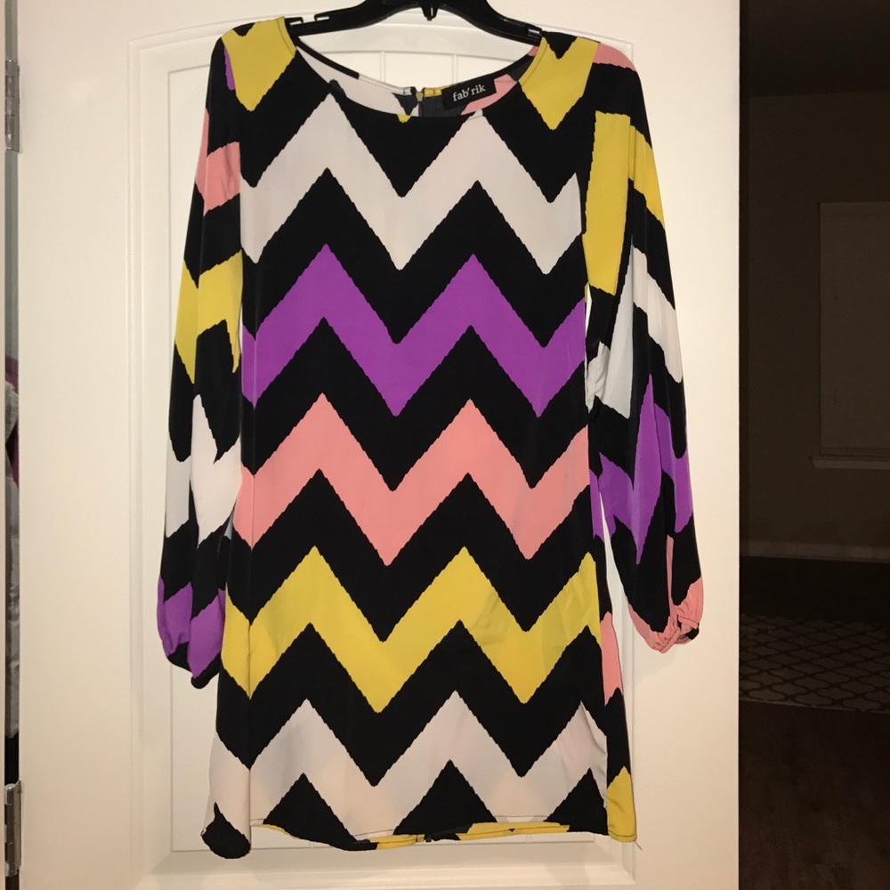 Boutique dress with zip-up back