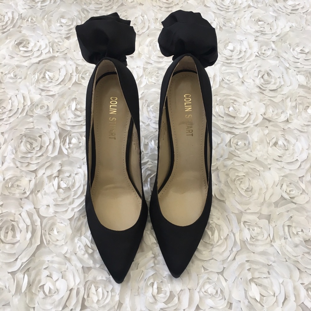 💋NEW Colin Stuart Flower Satin Pump Heels