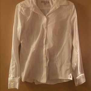 White Banana Republic Casual Button Up