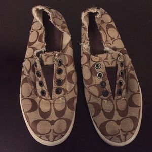 Coach slip ons