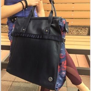 Lululemon Navy Follow Your Bliss Bag