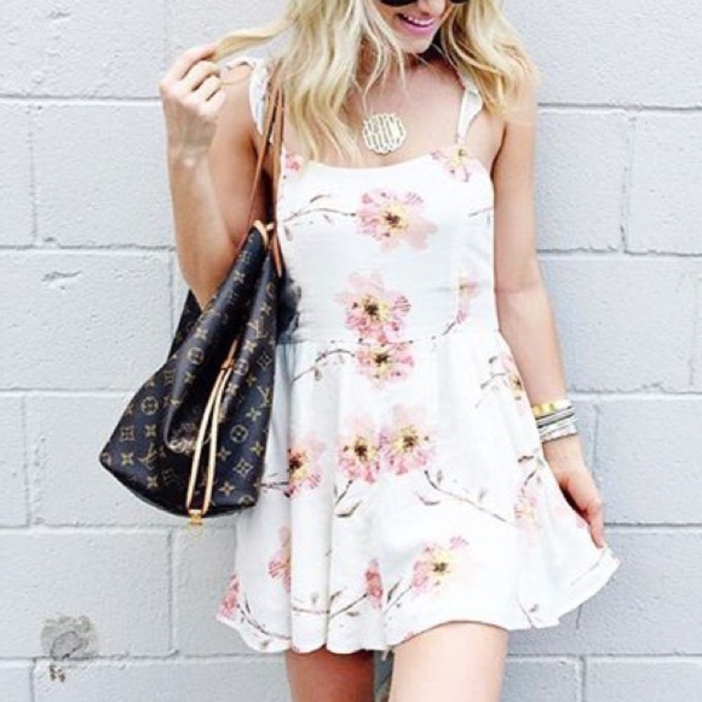 Kimchi Blue floral romper from urban outfitters