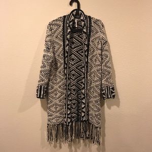 Willow & Clay Sweaters - Willow and Clay tribal long duster sweater Willow & Clay Sweaters - Willow and Clay tribal long duster sweater