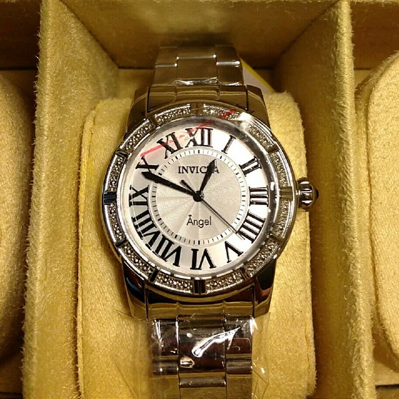 Sale,$1,000 Invicta diamond accent Stainless watch