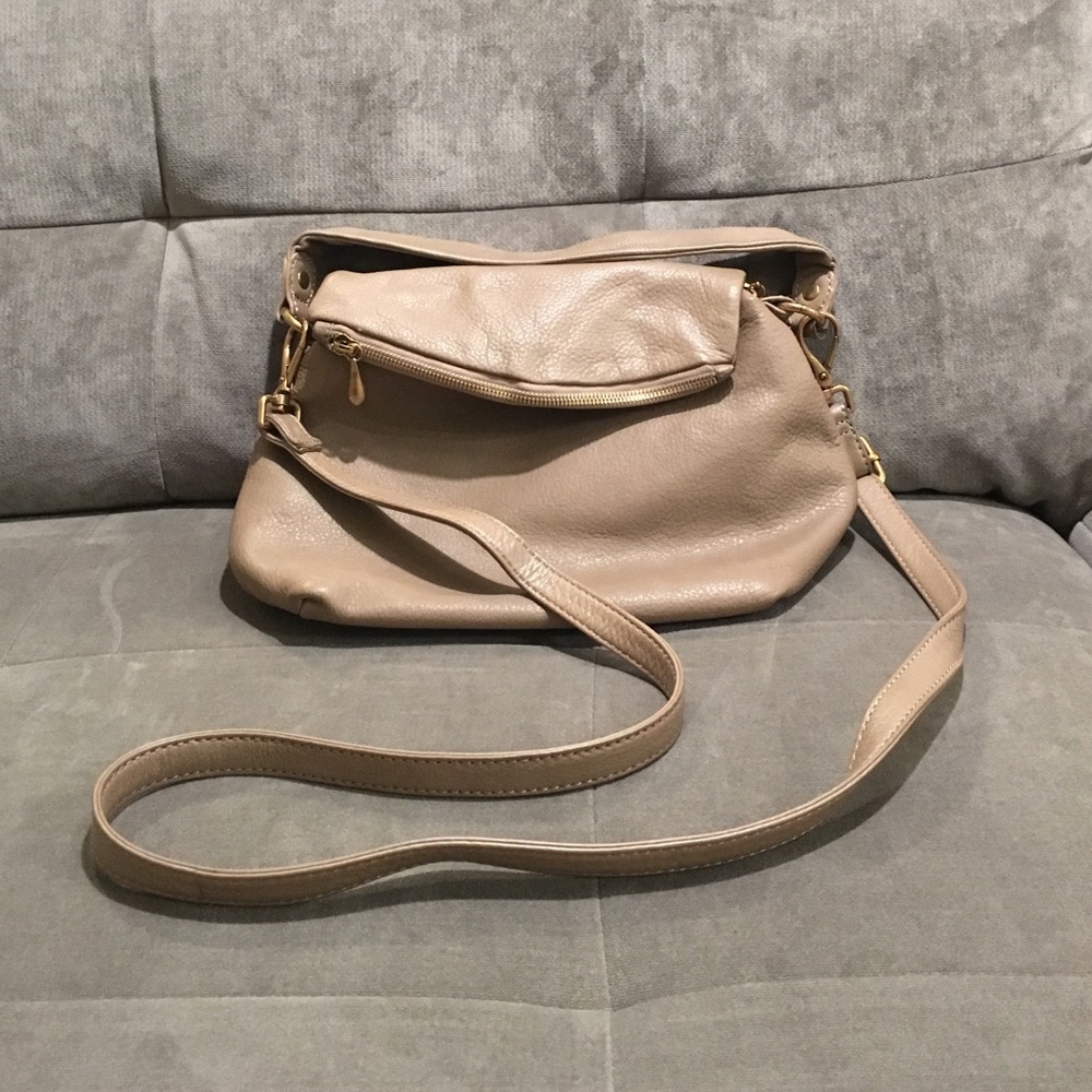 Hobo Briar Leather Shoulder Bag, Mushroom