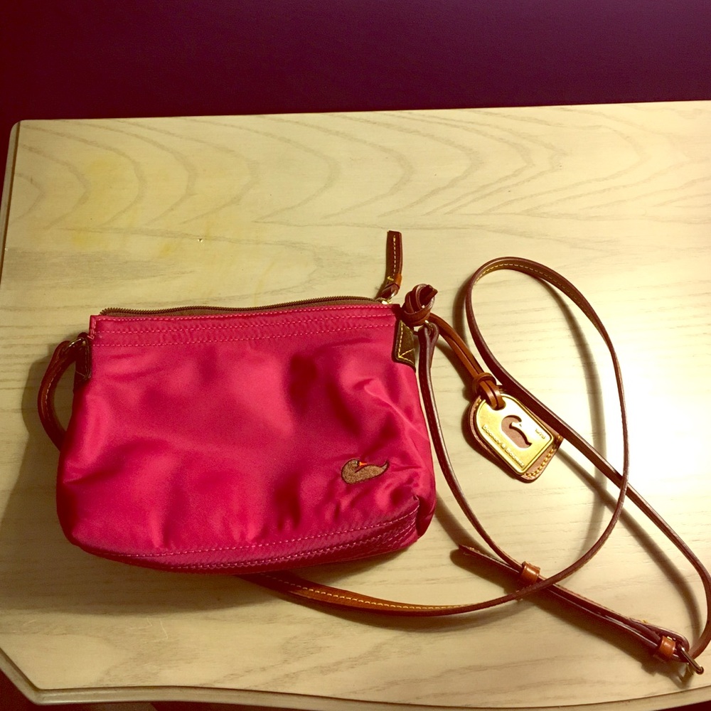 Dooney & Burke pink nylon crossbody!