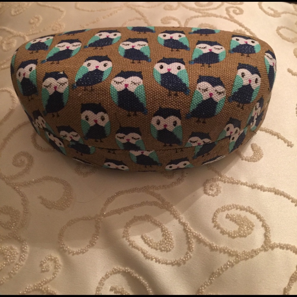Owl Print Glasses Case