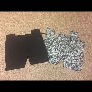 2 pair workout leggings