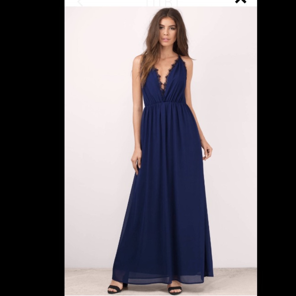 Tobi Navy Maxi Dress