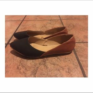 Cute and chic black and brown flats