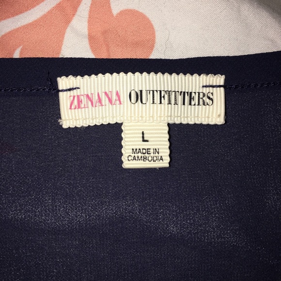 Sheer Navy Blue tanktop - Picture 3 of 3