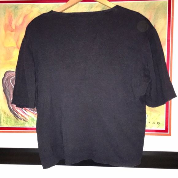 Victoria Holley cropped black knit cardigan -XL - Picture 4 of 4