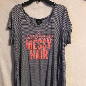 "Embrace messy hair " shirt