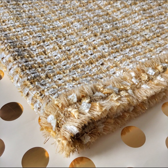 Vintage Escada Gold Straight Skirt with Zipper - Picture 3 of 7