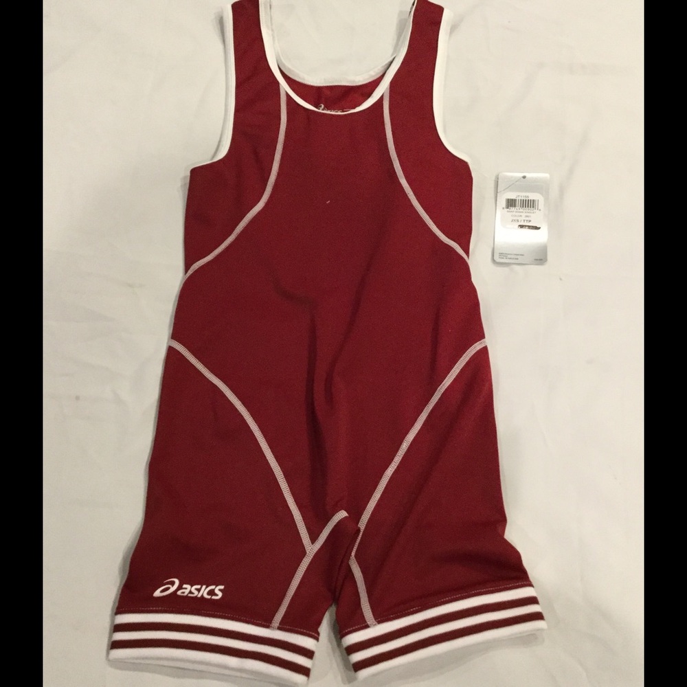 NWT ASICS Snap Down Wrestling Singlet