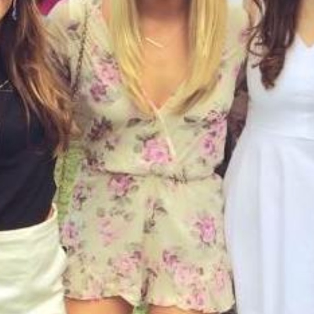 Lioness long sleeved floral romper