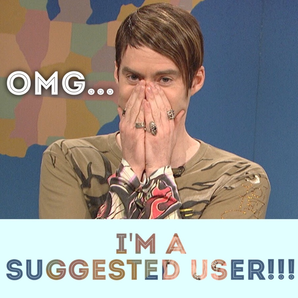 I did it! I'm a SUGGESTED USER!!!🎉🍾🎊🎈