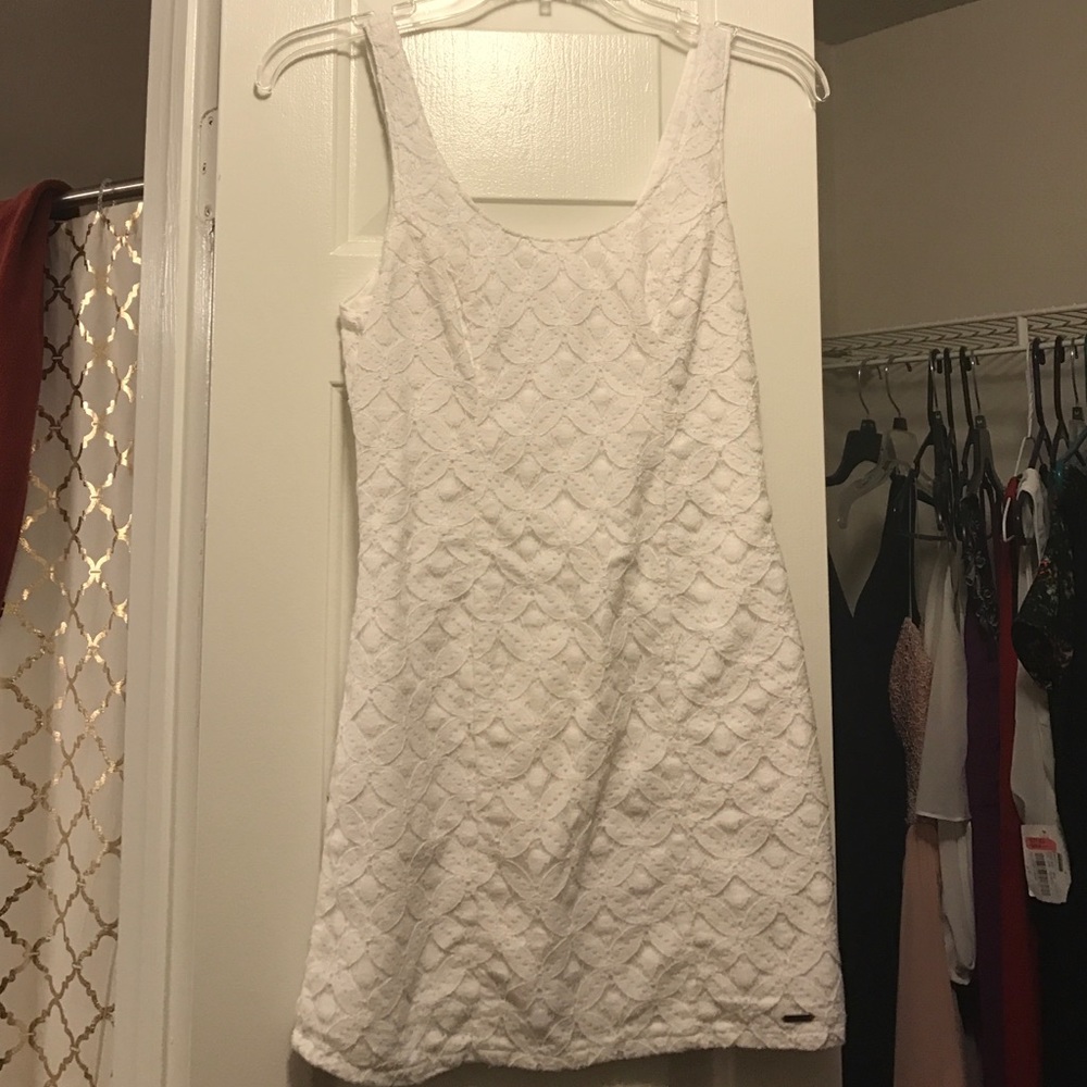 Mini white, lace Hollister dress