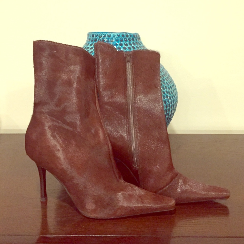 Mohair Ankle Boots