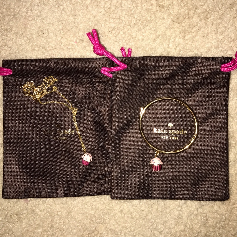 Kate Spade New York Cupcake Necklace and Bracelet
