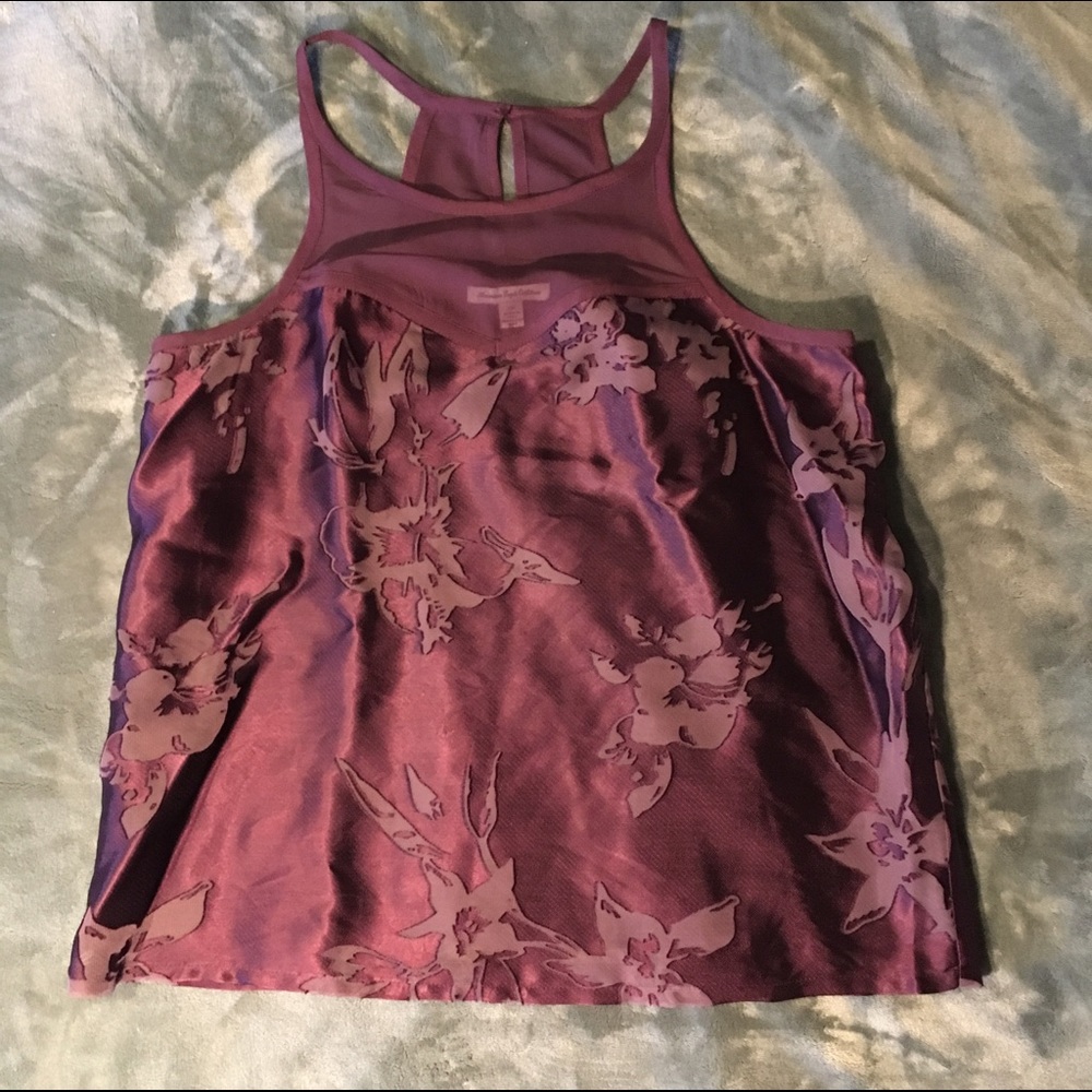 American Eagle Satin and Mesh top