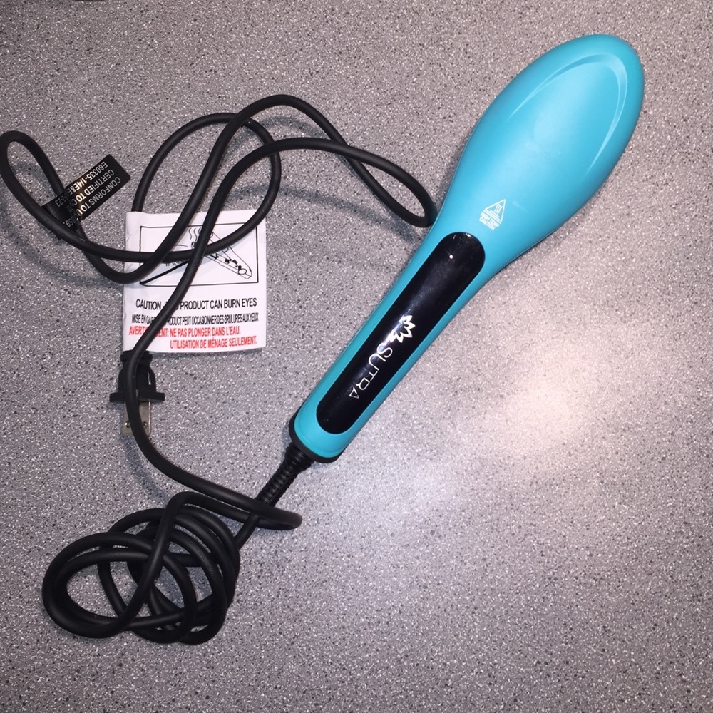 barley used professional hair straightening brush