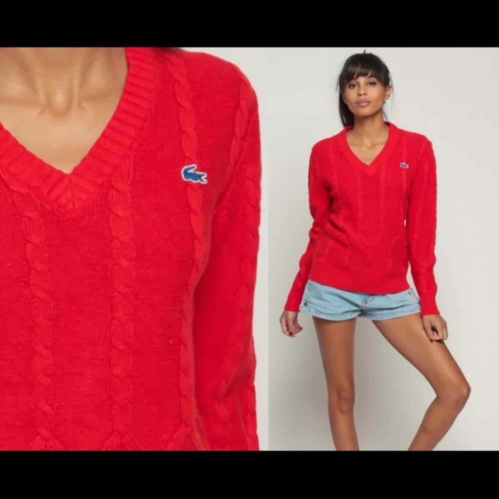 Lacoste Red Sweater