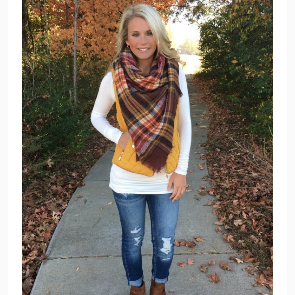 Vest and blanket scarf