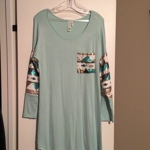 Super soft dress with embellishments