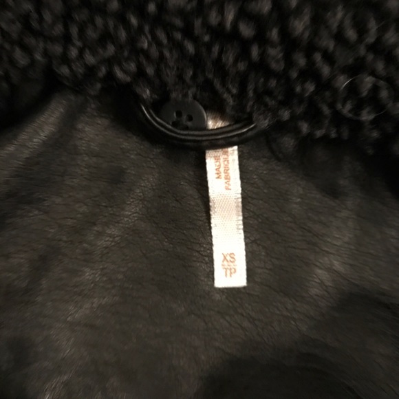 Free People Vegan Black Leather Jacket - Picture 7 of 8