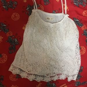 White lace top