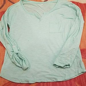 2 for 1Pink and sea green long or 3/4 sleeve shirt