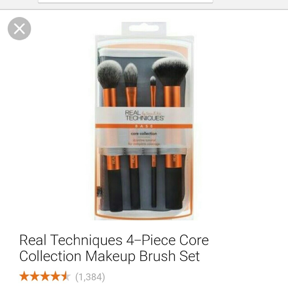 New Real techniques makeup brush set