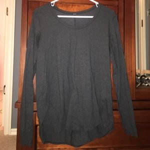 Long Sleeve Gray Lululemon Shirt