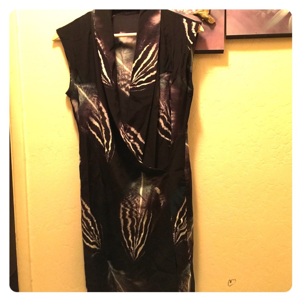 Allsiants silk print dress