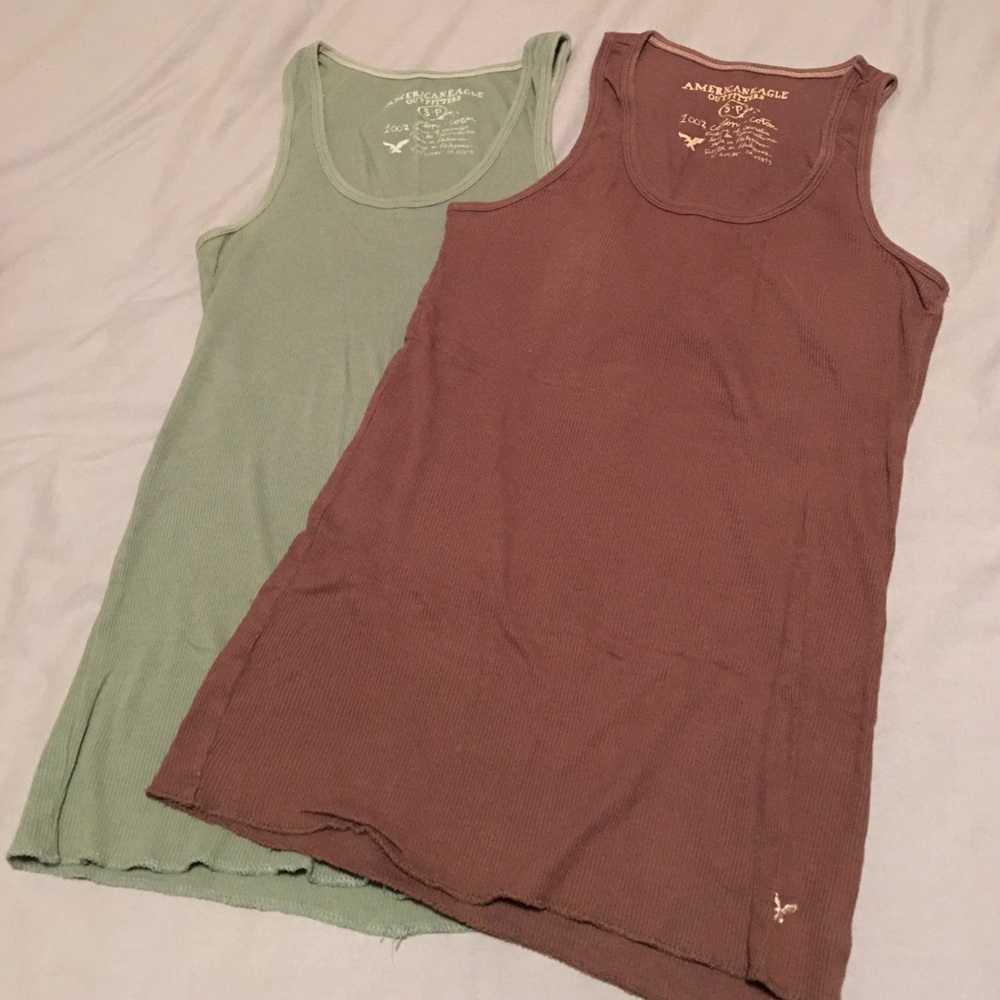 2 AE cotton layering tank tops
