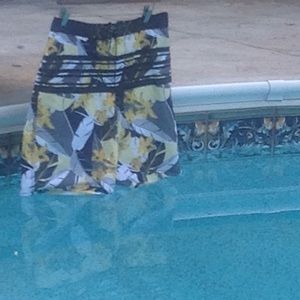 Fabulous Baja Carnival Garden Swim Trunks
