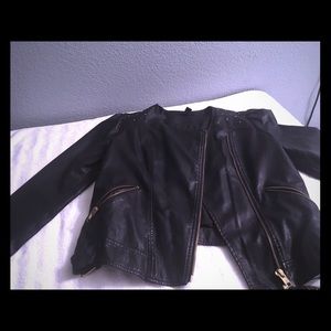Black pleather jacket from forever 21