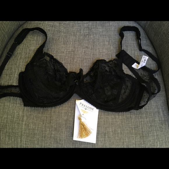 SOLD Jolidon Prelude 36C Lace Black Bra - Picture 1 of 4