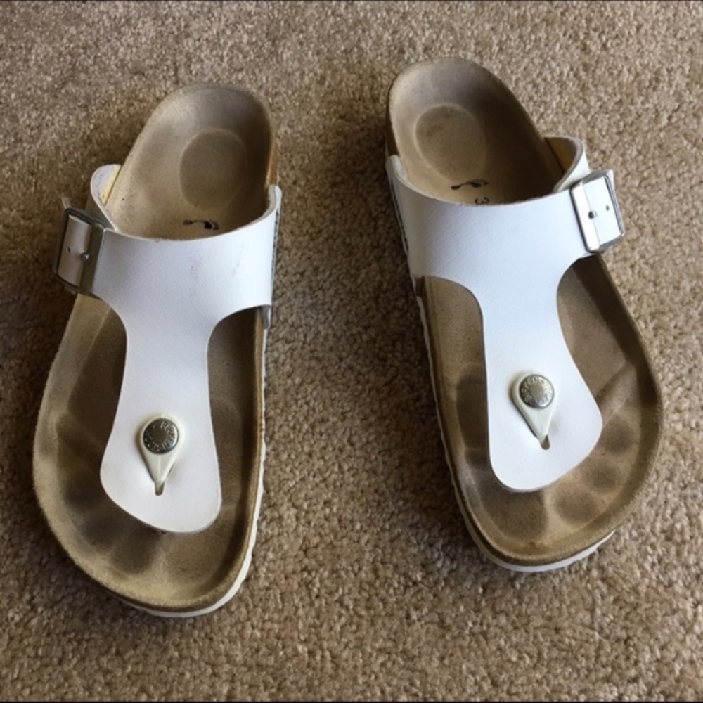 Authentic Birkenstock Gizeh white