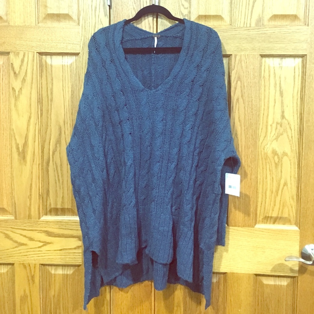 Free People Navy Sweater.