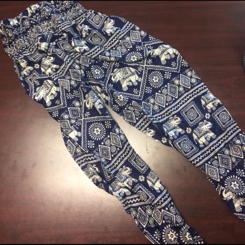 High waisted elephant pants
