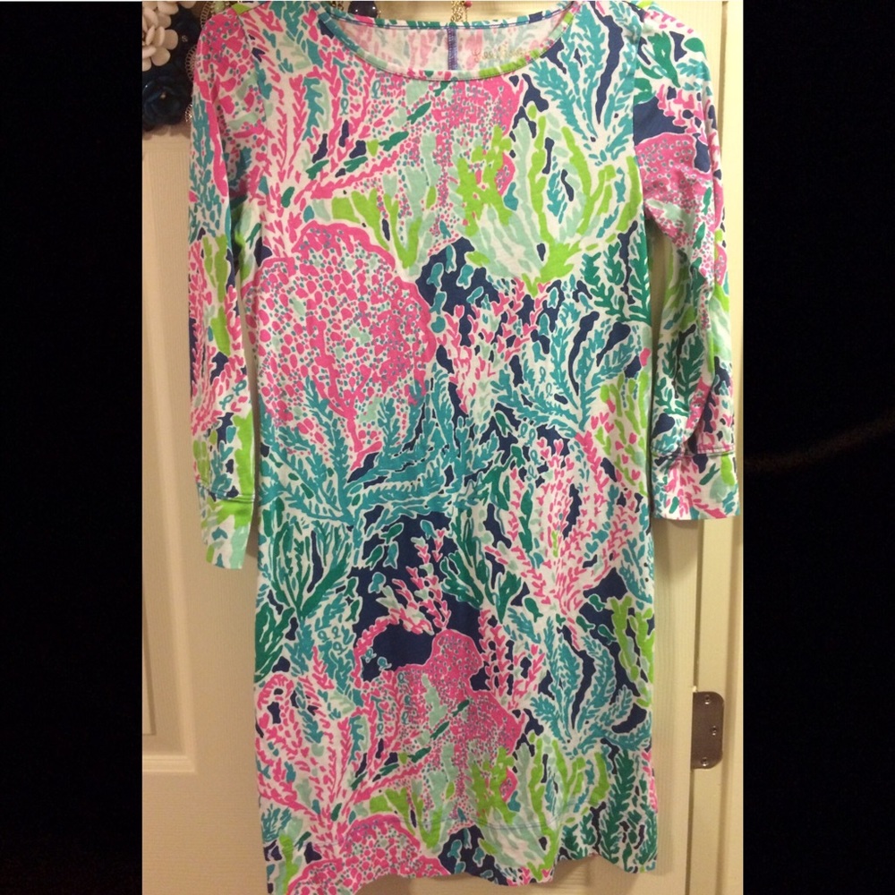 Lilly Pulitzer coral print dress