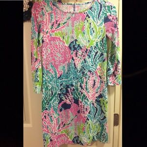 Lilly Pulitzer coral print dress