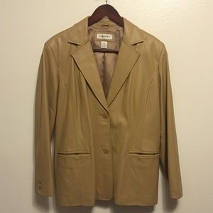 LIKE NEW Preston & York Camel Leather Jacket XL
