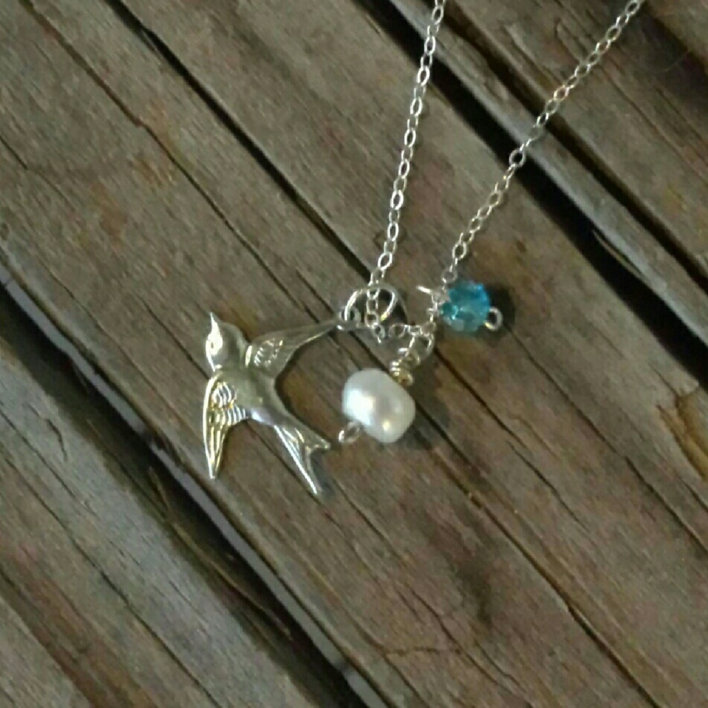 A lil Bird told me~925 SS Necklace *New hand made