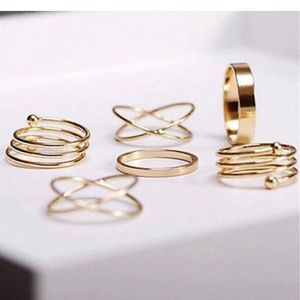 🆕 Gold Plated Spiral Midi Rings