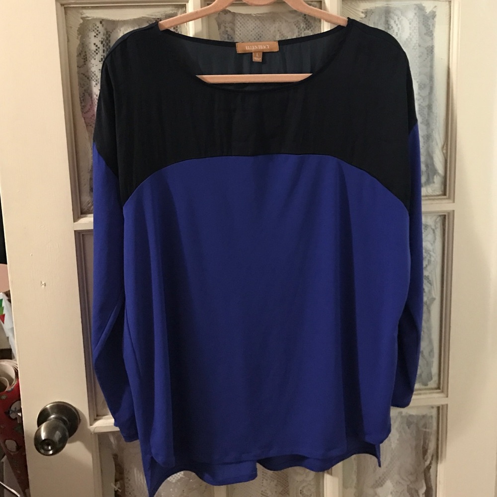 Ellen Tracy long sleeve tunic top